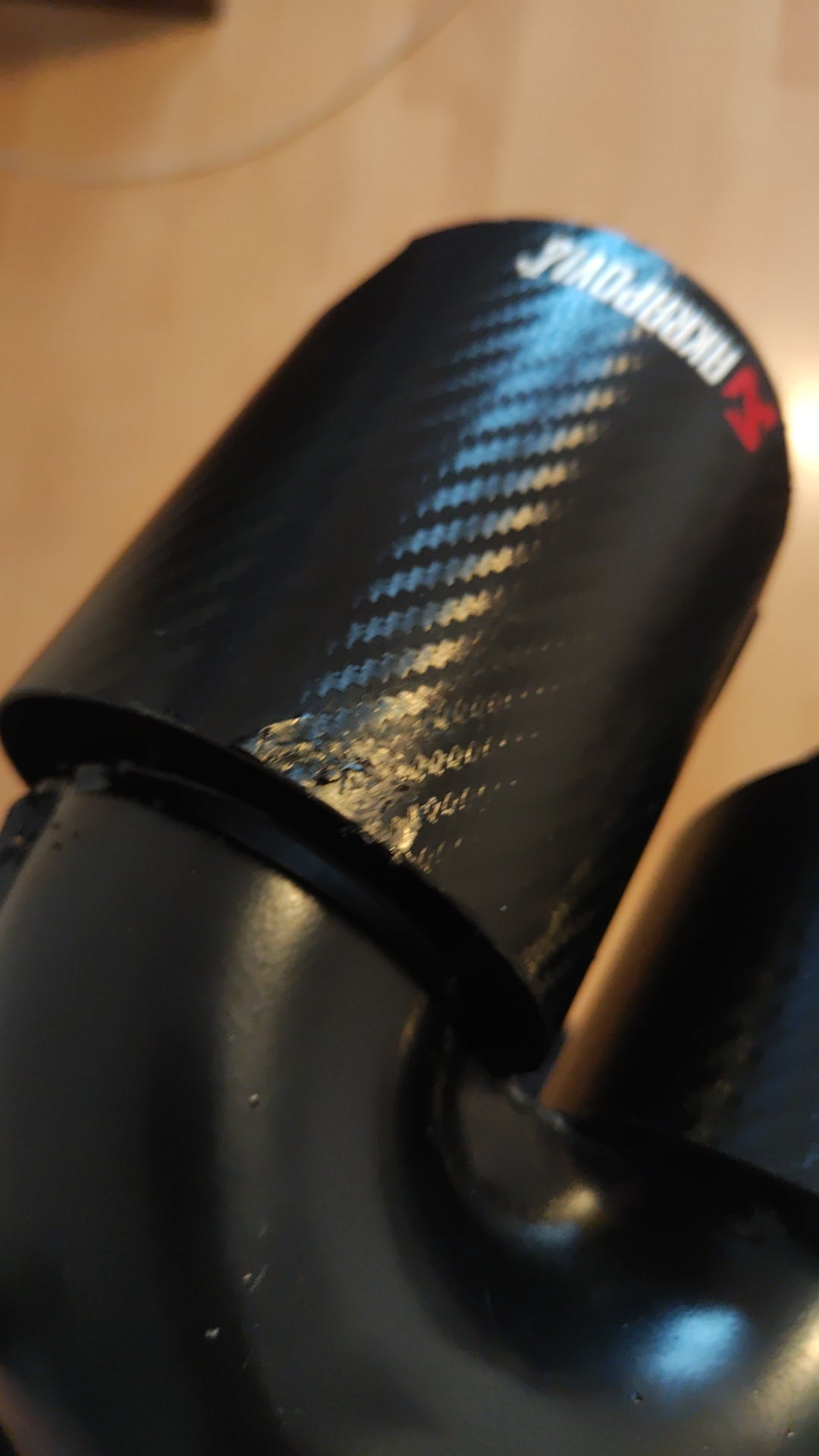 Ornament Toba Finala / Tipsuri Duble De 90 Model Akrapovic Fier