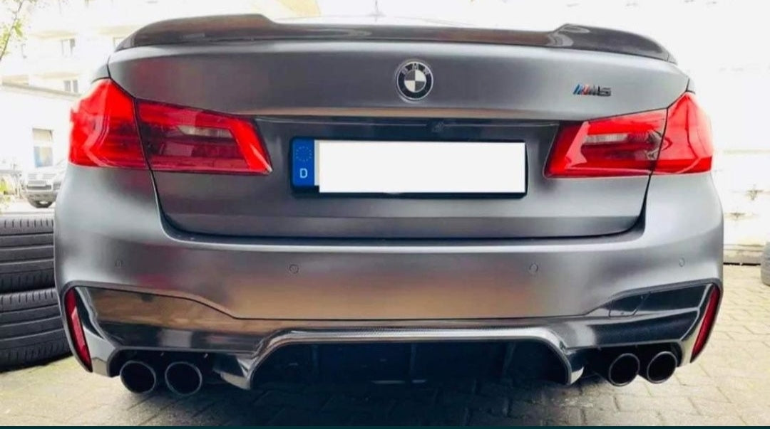 Eleron spoiler lip codita portbagaj BMW Seria 5 G30 F90 2016 2017 2018 2019 2020 2021 2022 aspect M5 CS