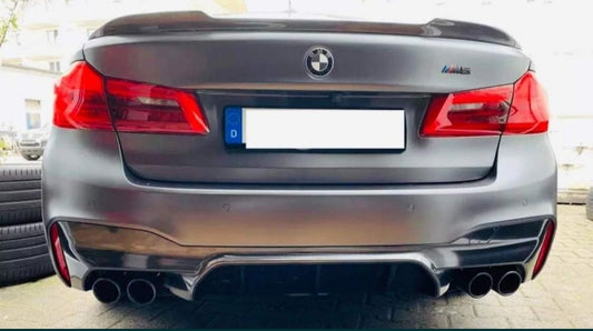 Eleron spoiler lip codita portbagaj BMW Seria 5 G30 F90 2016 2017 2018 2019 2020 2021 2022 aspect M5 CS