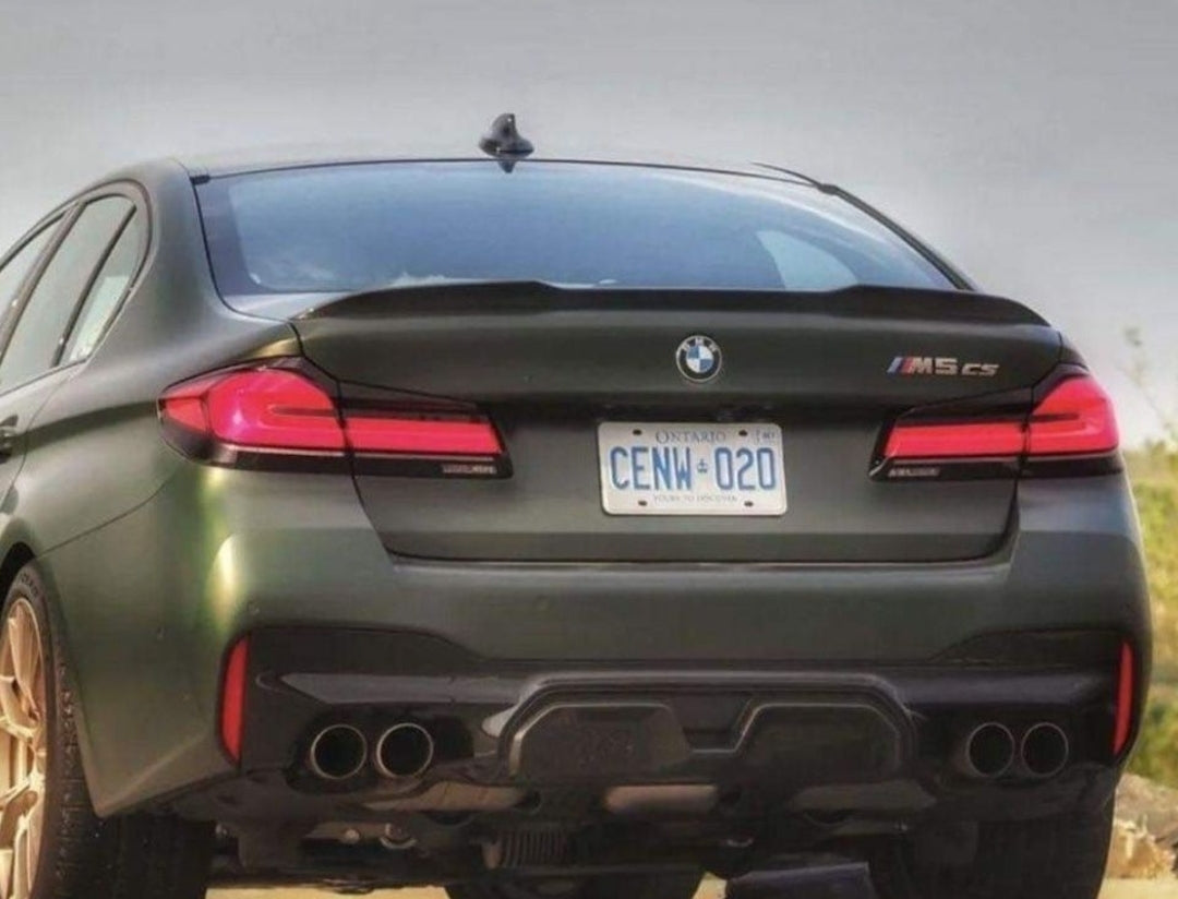 Eleron spoiler lip codita portbagaj BMW Seria 5 G30 F90 2016 2017 2018 2019 2020 2021 2022 aspect M5 CS