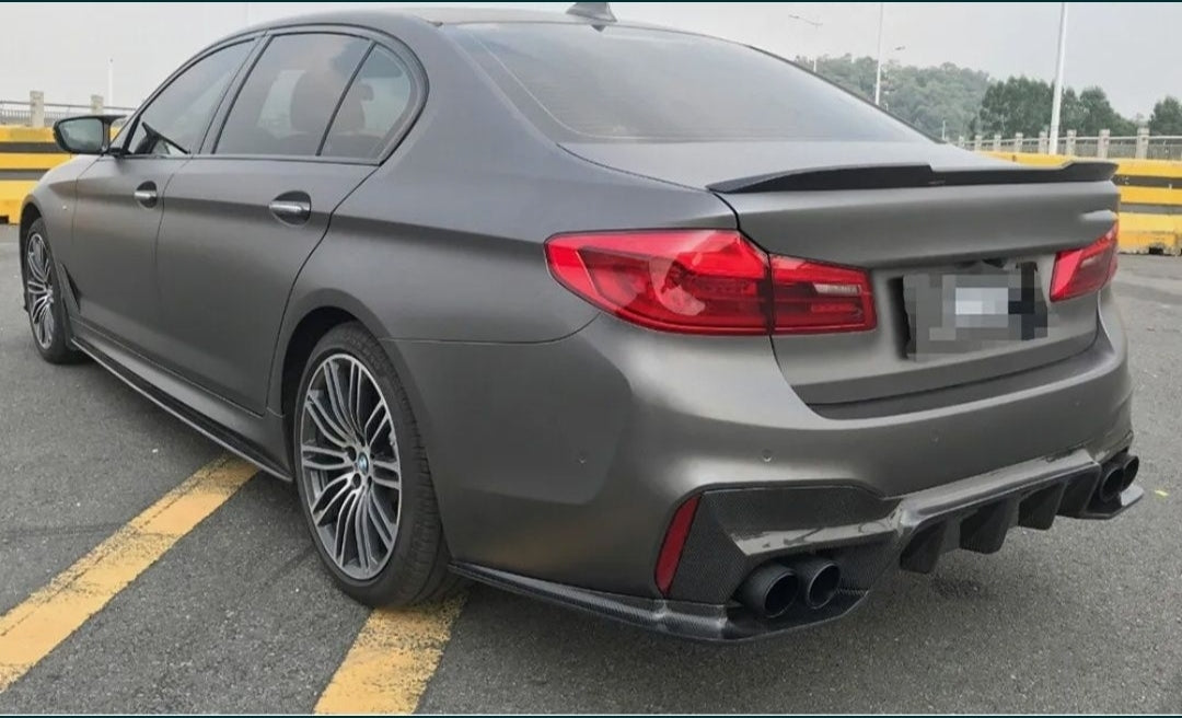 Eleron spoiler lip codita portbagaj BMW Seria 5 G30 F90 2016 2017 2018 2019 2020 2021 2022 aspect M5 CS