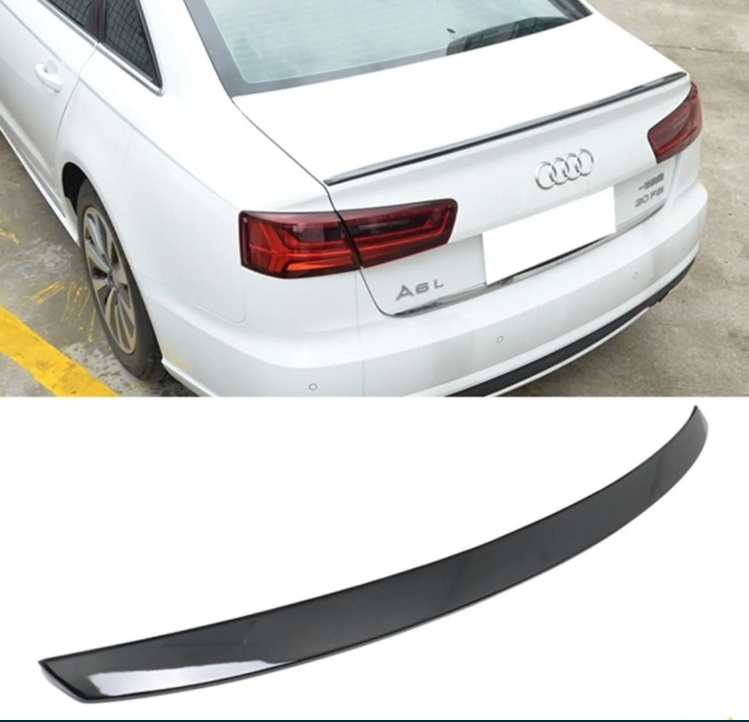 Eleron Spoiler codita lip tuning sport Audi A6 C7 4G negru lucios