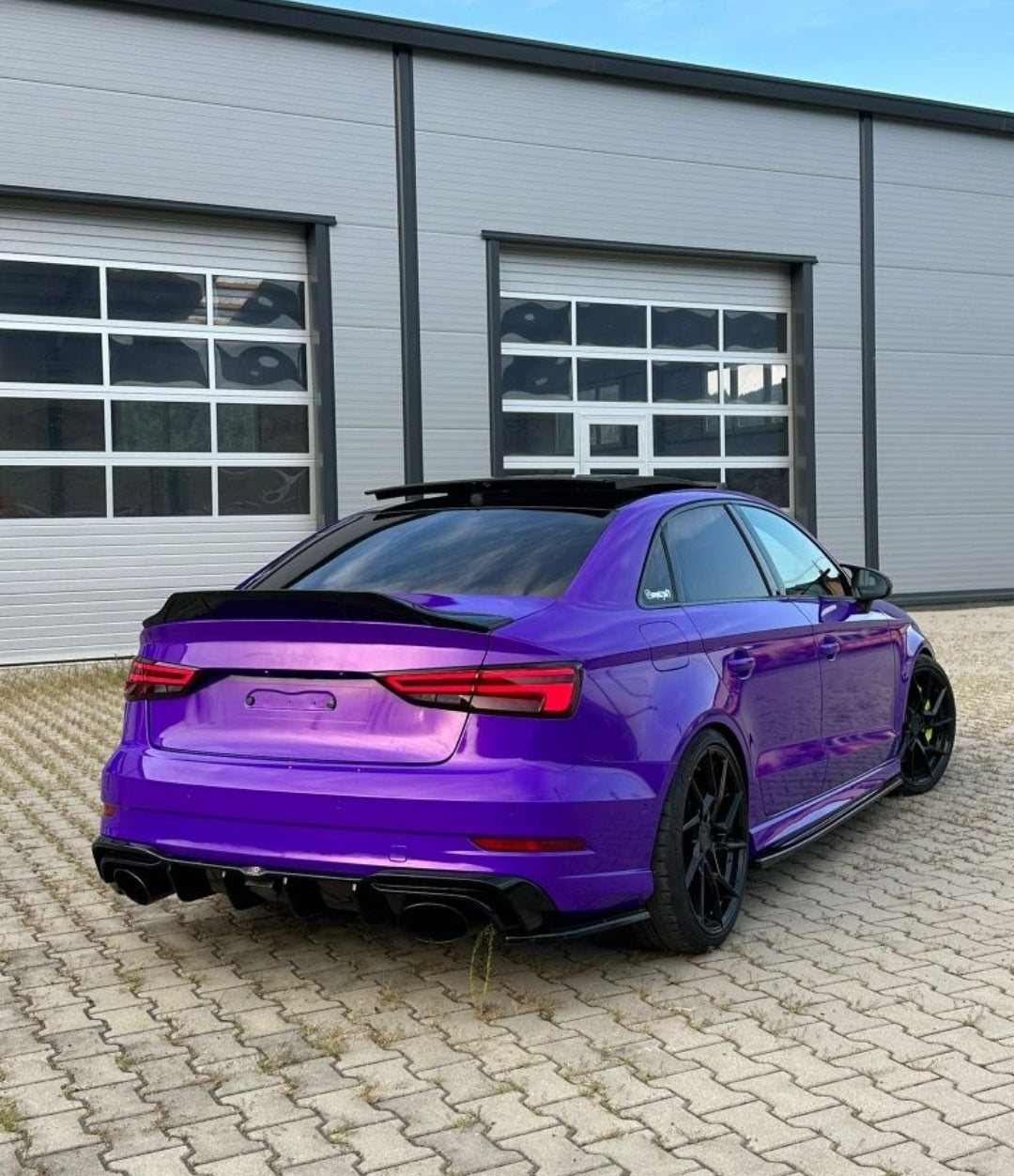 Eleron lip codita spoiler portbagaj tuning sport Audi A3 8V sedan