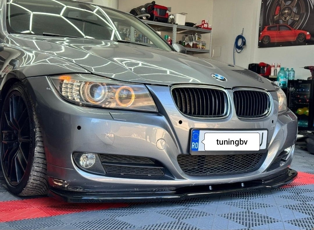 Prelungire Bara Față Lip BMW Seria 3 E90 LCI Facelift Negru Lucios