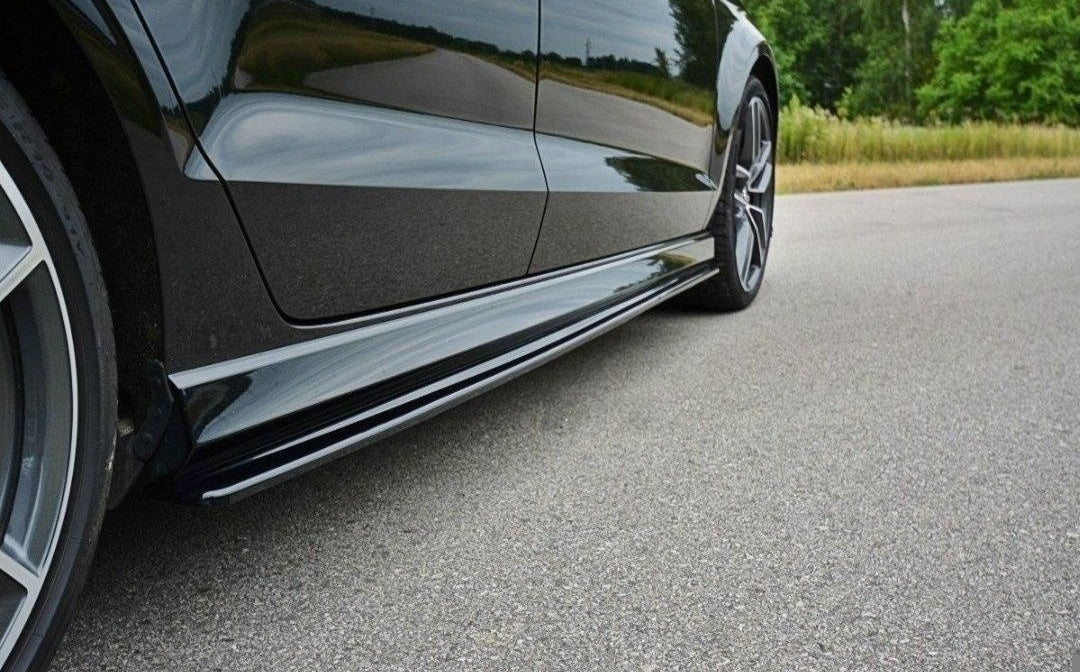 Lip Extensii Praguri BMW Seria 3 E90 E91  Universal Negru Lucios