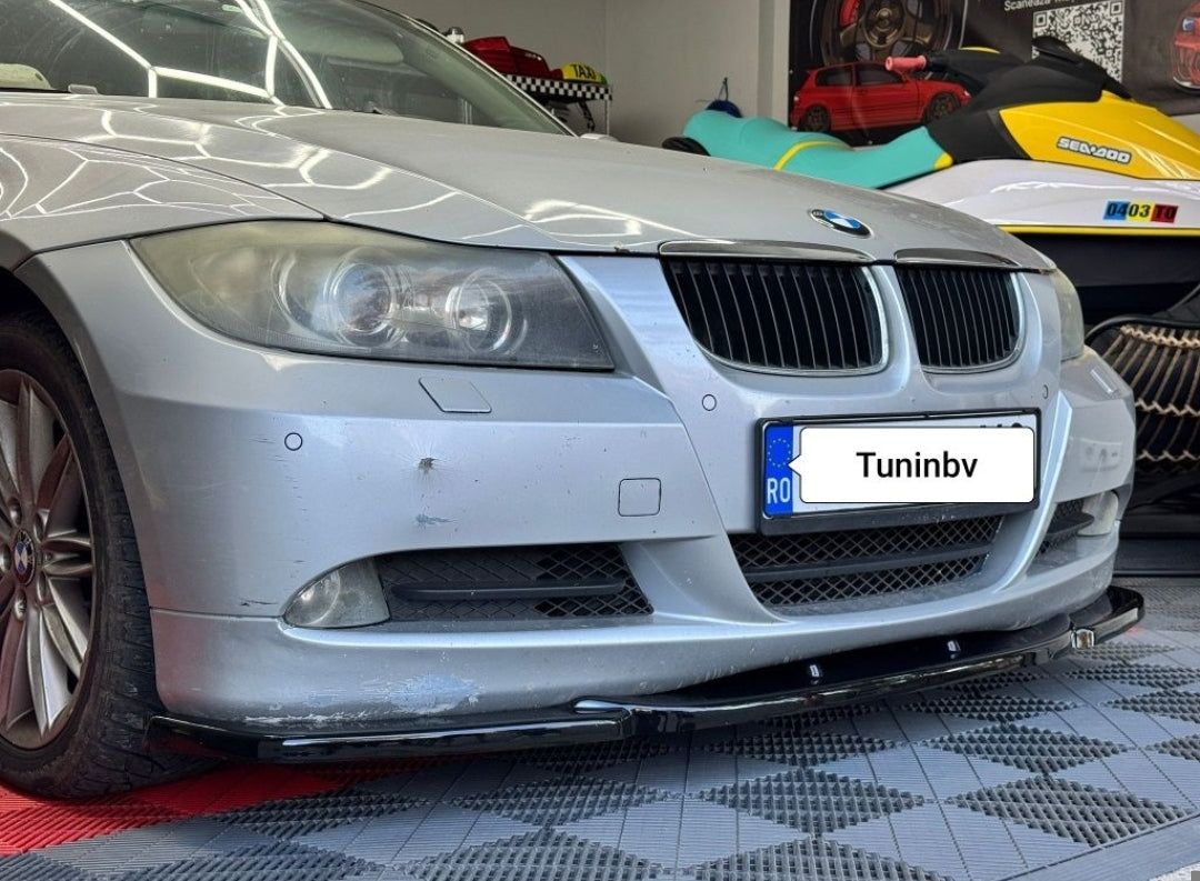 Lip spoiler prelungire bară față BMW E90 Non-Facelift – bară normală