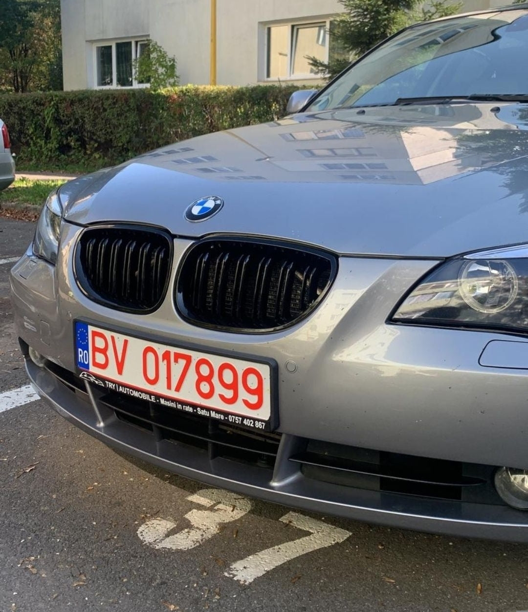 Grila dubla grilaj nari BMW Seria 3 E90 E91 FL facelift negru