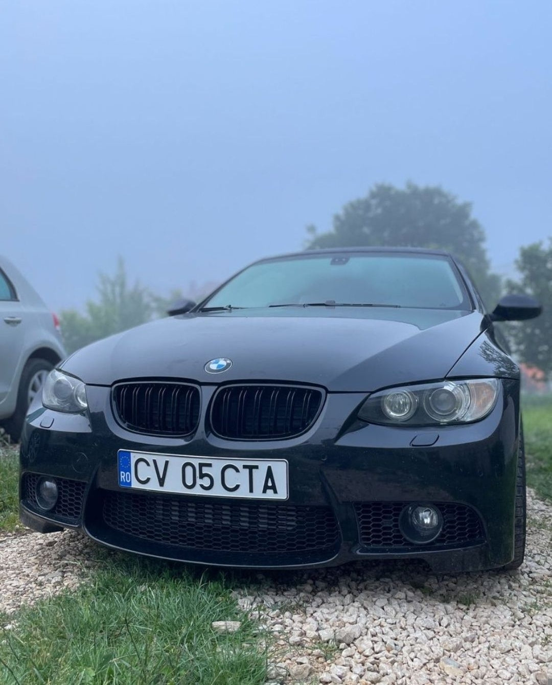 Grila dubla grilaj nari BMW Seria 3 E90 E91 FL facelift negru