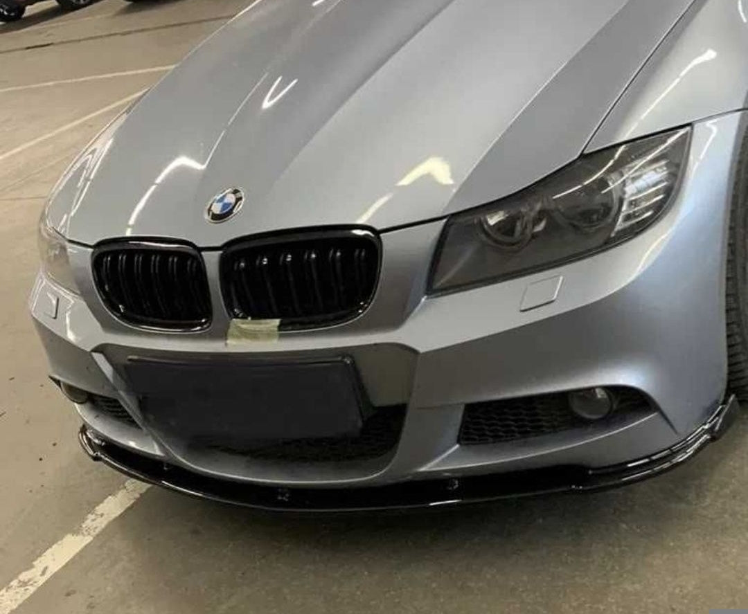 Prelungire lip spoiler bara fata BMW Seria 3 E90/E91 Facelift Negru